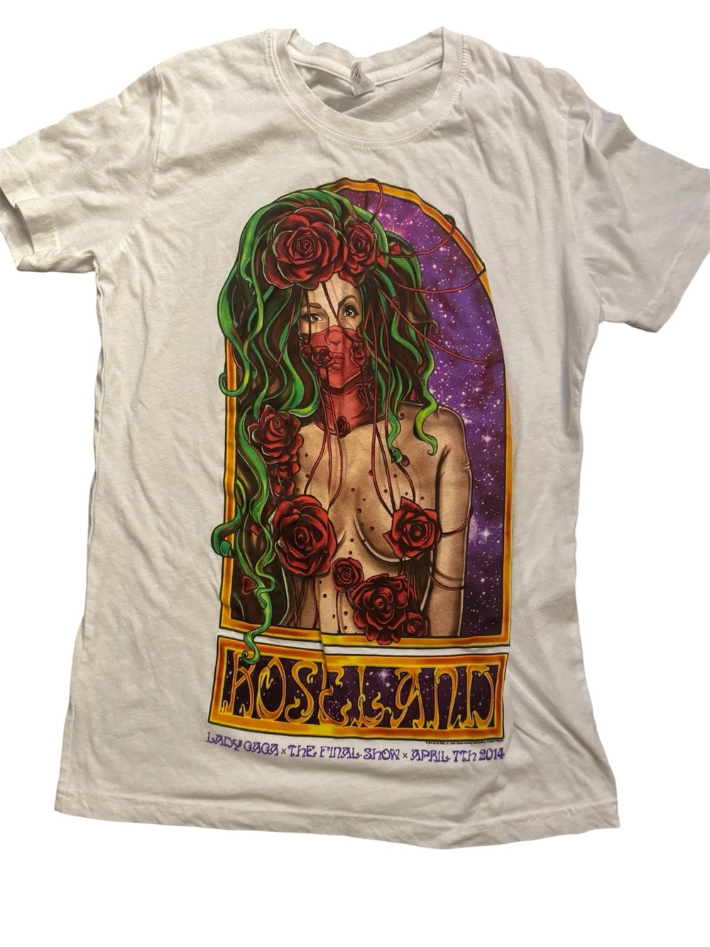 LADY GAGA X ROSELAND BALLROOM  LAST SHOW 2014 merch tee